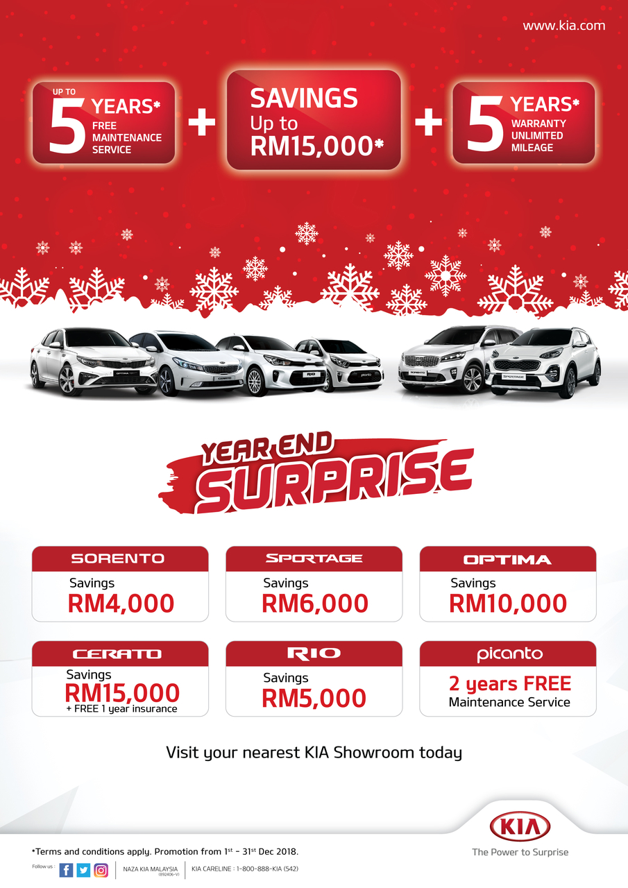Naza KIA Ends 2018 With Its Most Extravagant Promotion Yet ...