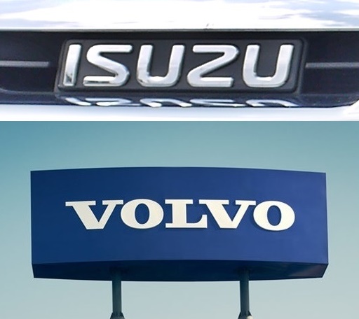Isuzu and Volvo