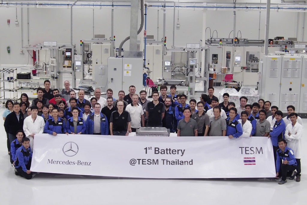 Mercedes-Benz battery pack production in Thailand