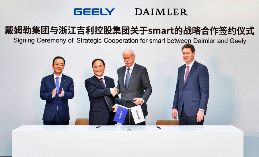 Mercedes Benz And Zhejiang Geely Holding Group Establish New Joint