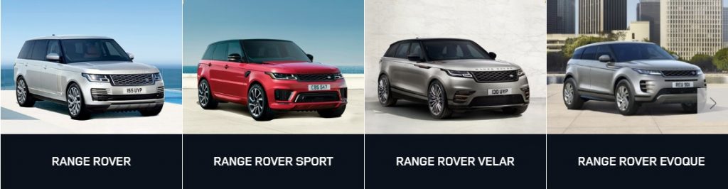 2020 Range Rover line-up