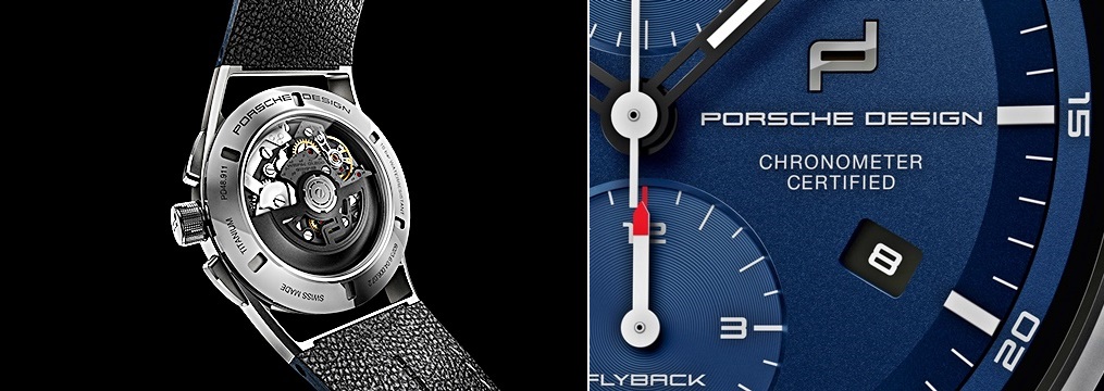 1919 chronotimer flyback sales blue & leather