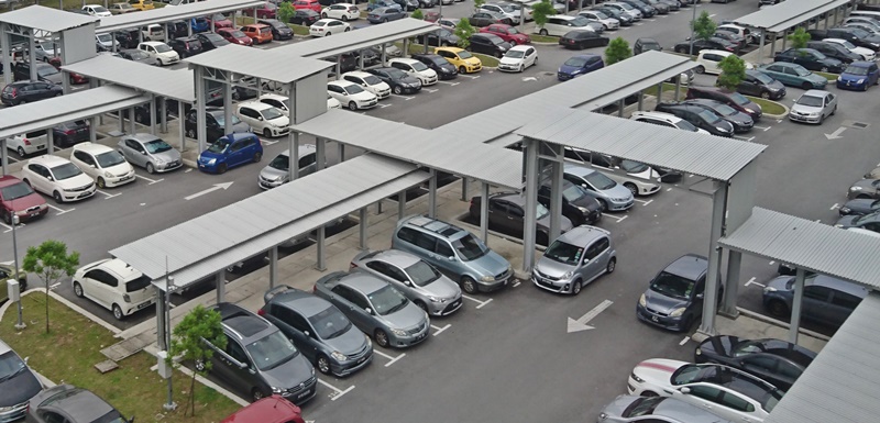 LRT station carpark