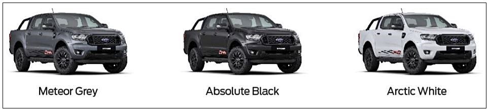 Ford Ranger FX4 colours