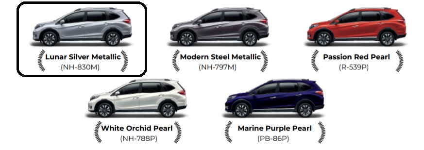 Honda BR-V colours