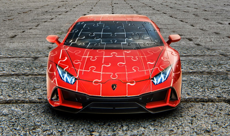 Lamborghini Huracan EVO 3D puzzle car