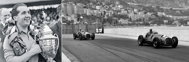Alberto Ascari Ferrari 1950 Monaco F1 Grand Prix.