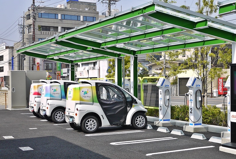 BEV recharging station in Japan
