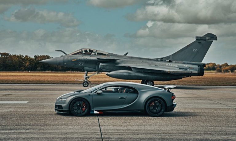 2021 Bugatti Chiron Sport vs Dassault Rafale Marine