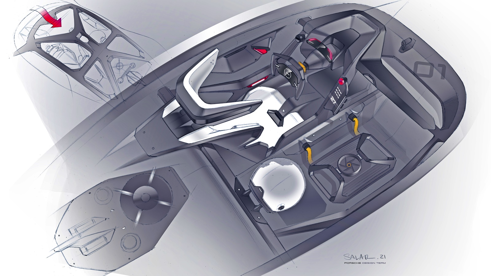 Porsche Mission R concept study 2021