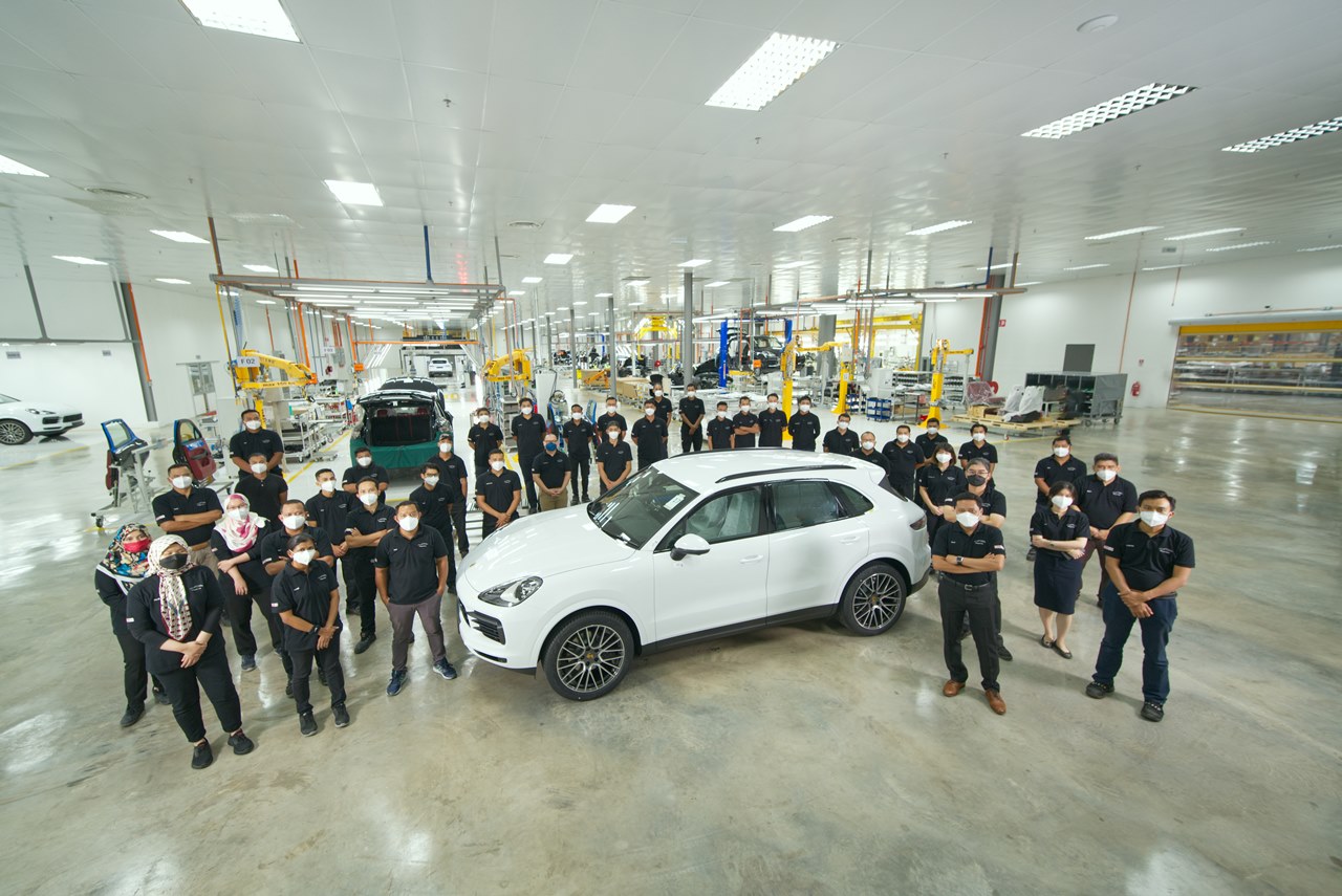 Porsche assembly at Inokom in Malaysia 2022