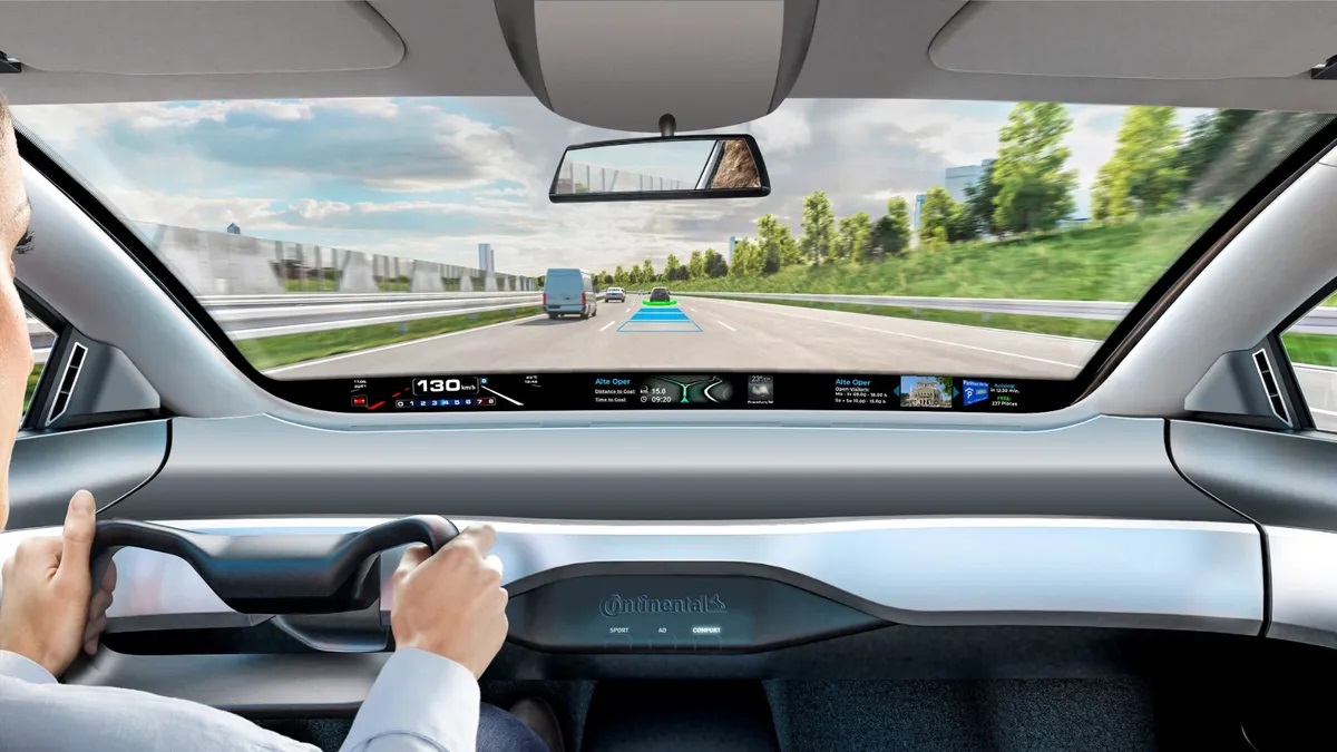 Scenic View HeadUp Display By Continental